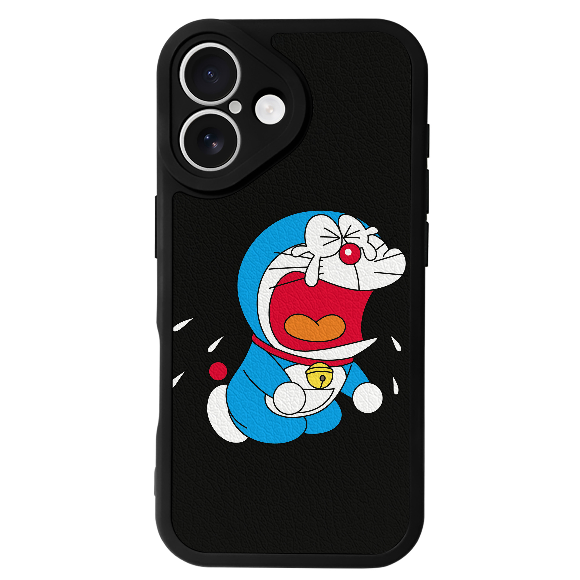 （画像用） ドラえもん Doraemon 【iPhone 16シリーズ対応】シリコンスマホケース（レザー調） 材質：シリコン